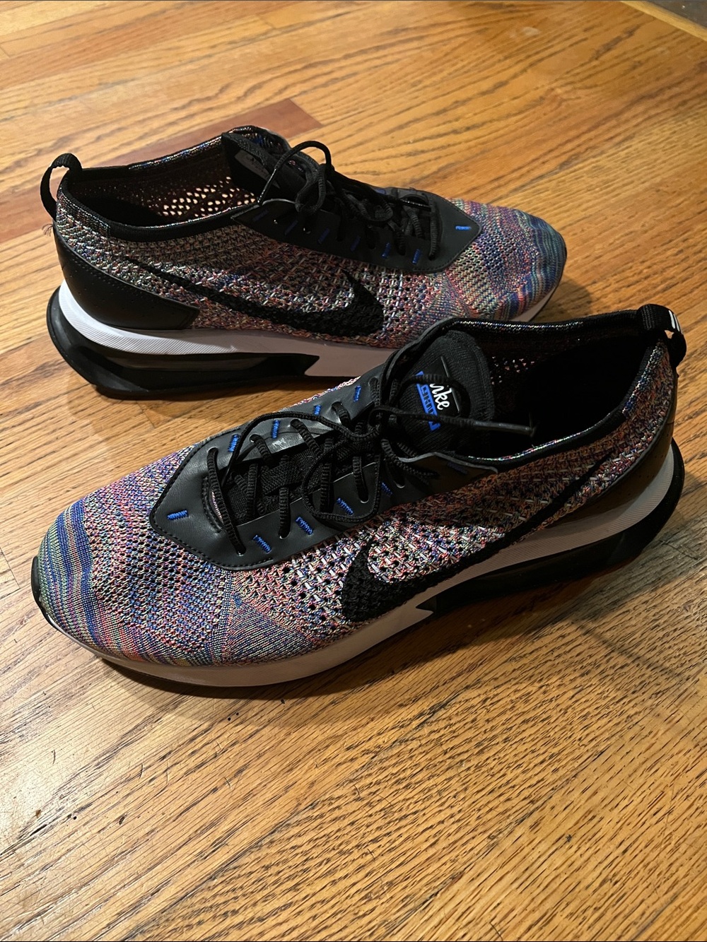 Nike Multicolor Knit Sneakers with Black Accents Size 12 M - Picture 2 of 12